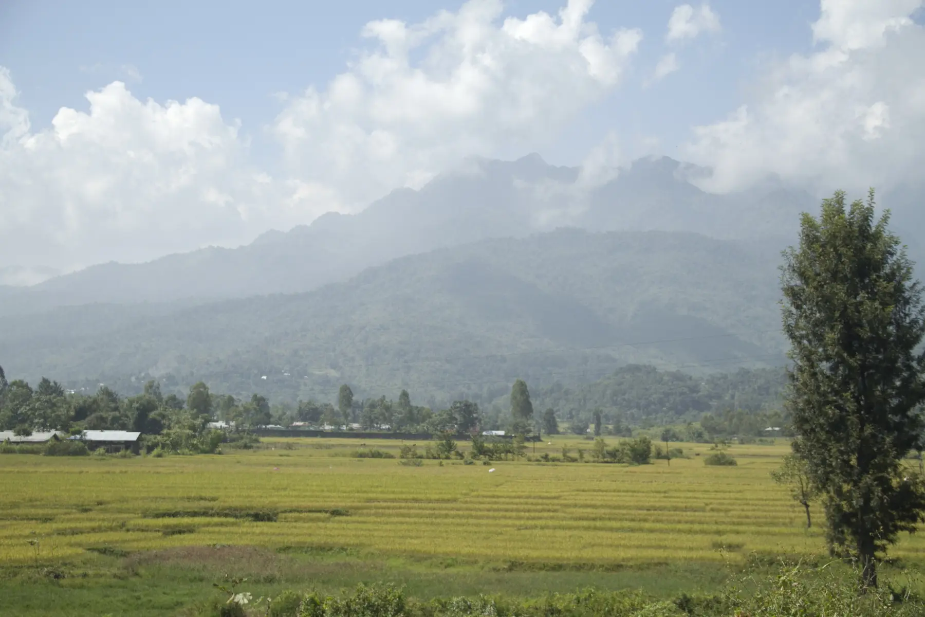 The valley near Imphal